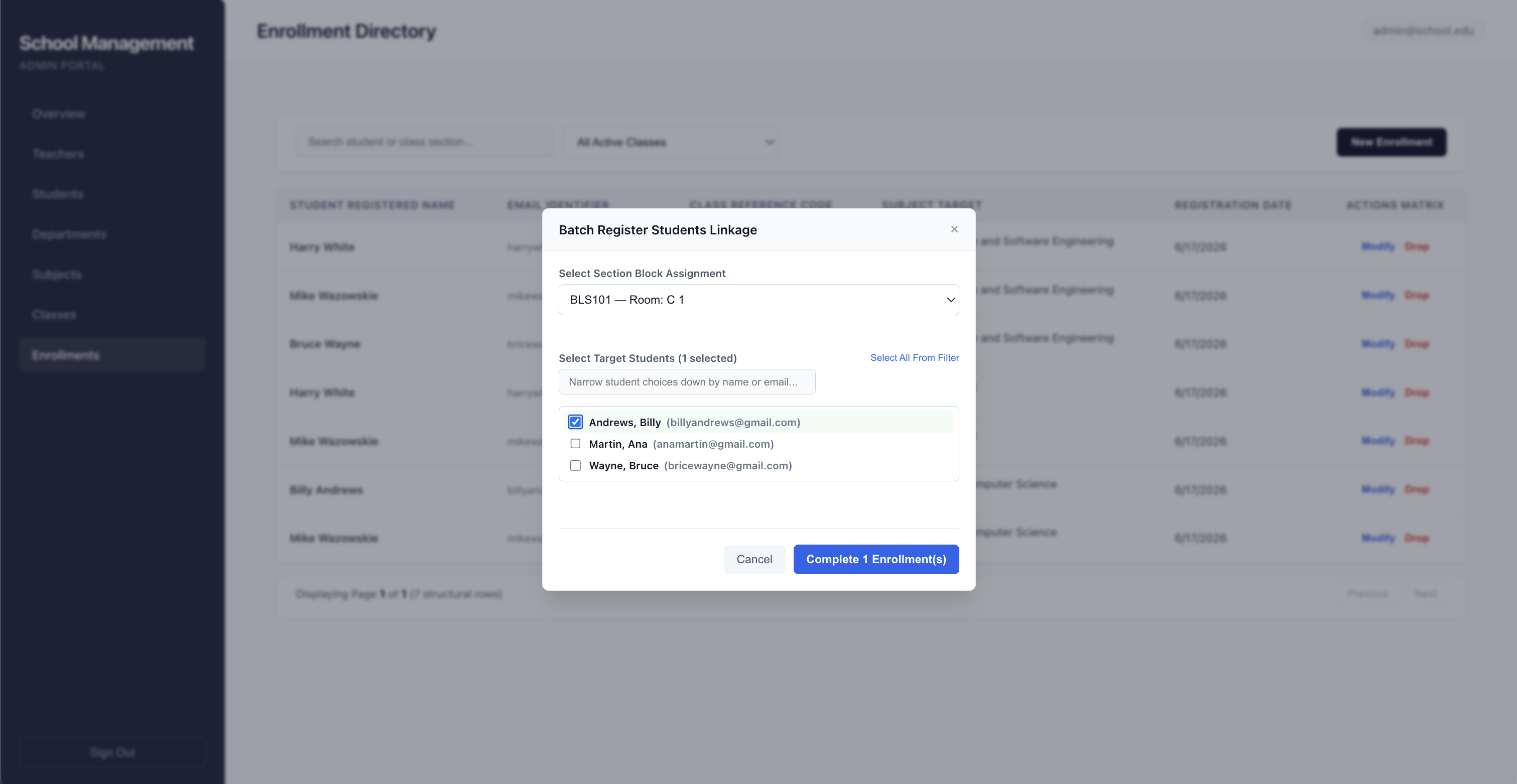 School Management View 5